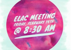ELAC Meeting Sign 